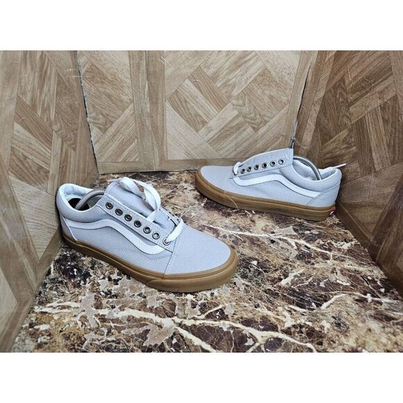 Brand New Vans Women's Off The Wall Skateboard Low Gray Oldskool Size 8.   011 - Picture 1 of 10